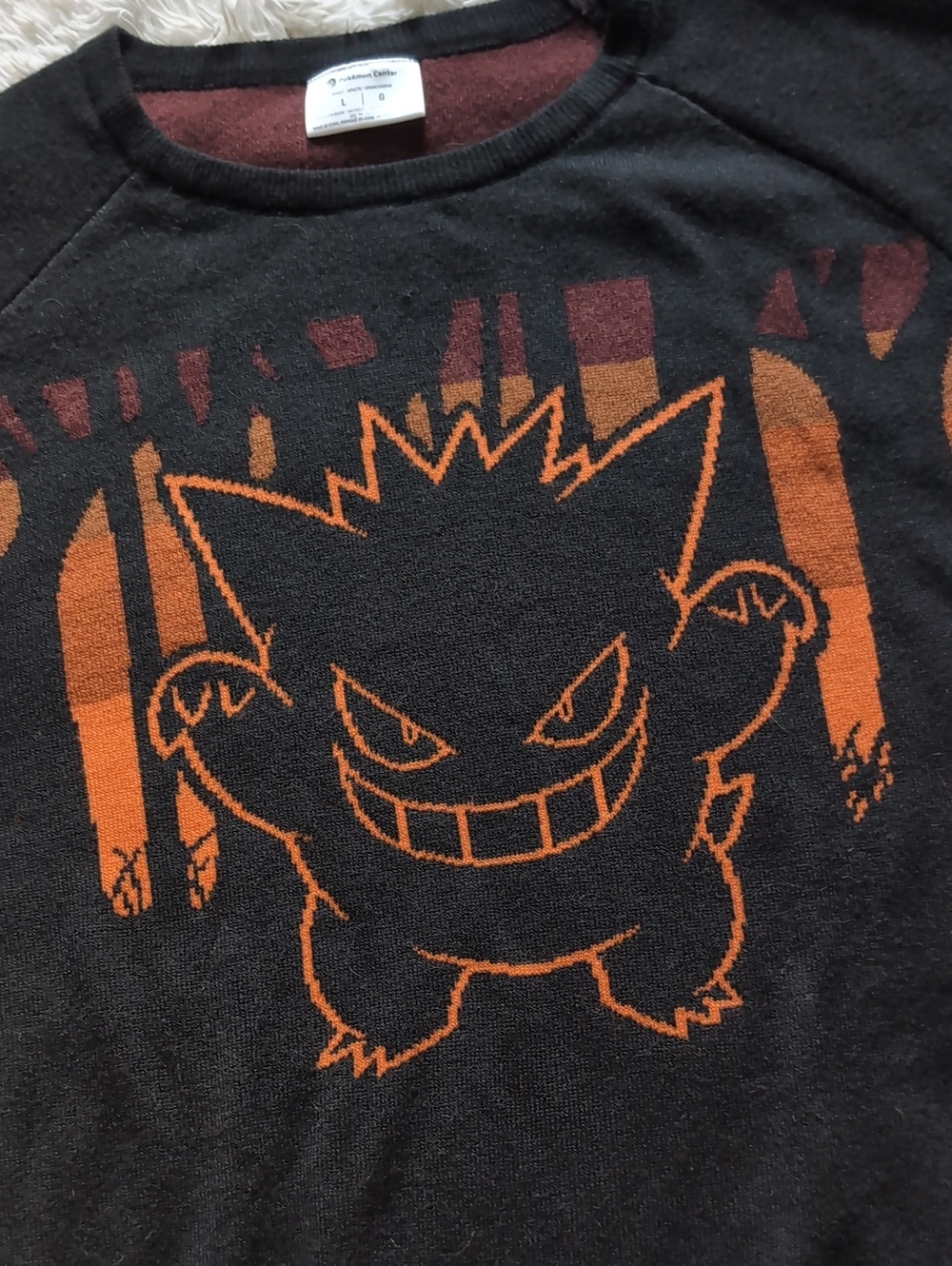 The Pokémon Center Gengar Spooky Forest Sweet Temptations Knit Sweater Large - Picture 5 of 11